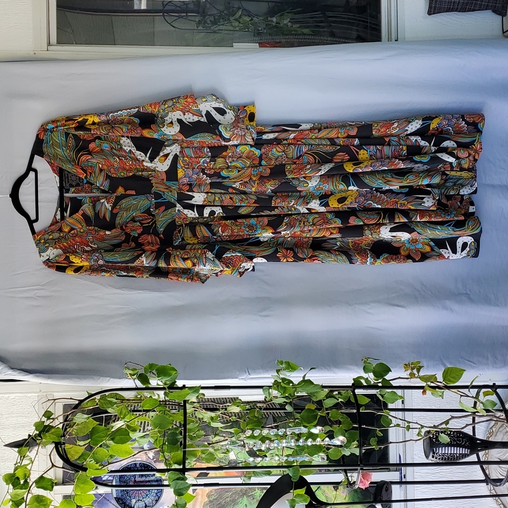 Johnny Was silk dress xl